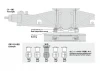 Tamiya TD4 Aluminium Rear Suspension Mount