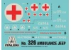Italeri 1/4 Ton 4X4 Ambulance Jeep D Day