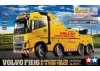 Tamiya Volvo FH16 Globetrotter 750 8x4 Tow Truck with Silver Pre-Painted Body Components