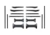 Tamiya CC-02 J Parts Body Mounts X 2