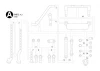 Tamiya Tc-01 A Parts (Body Mounts) X 2