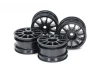 Tamiya M Chassis 11 Spk Wheel Black X 4