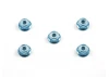 Tamiya 4mm Flange Lock Nut Blue