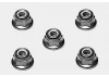 Tamiya 4mm Flange Lock Nut Blue