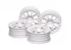 Tamiya M Narrow White Mesh Wheels X 2 Clr