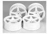 Tamiya M Narrow White 5 Spoke Wheels