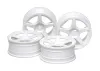 Tamiya M Narrow White 5 Spoke Wheels