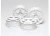 Tamiya M Narrow White 5 Spoke Wheels