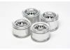 Tamiya F104 Plated Mesh Wheel Rubber Tyre