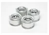 Tamiya F104 Plated Mesh Wheel Rubber Tyre