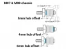Tamiya M Lw 1 Piece Aluminium Axle And Hub