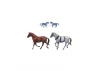 Set of 2 Wild West 1:12 Stagecoach Horses for AL20345