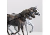 Set of 2 Wild West 1:12 Stagecoach Horses for AL20345