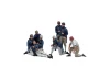 1:84 Royal Navy Officers - Set of 19 die cast figurines