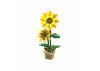 Sunflower Building Block Planter - 187 pcs