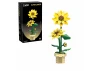 Sunflower Building Block Planter - 187 pcs