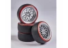 CARSON 1:10 Wheel Set Drift (4) silver/red