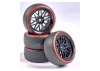 CARSON 1:10 Wheel Set Drift (4) black/red