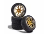 CARSON 1:10 Wheel Set Y-Design2 (4) gold/c
