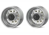 Tamiya Front Wheel Tyre Wide Silver (2)