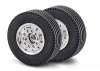 Tamiya Front Wheel Wide Chrome (2)