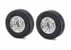 Tamiya Front Wheel Wide Chrome (2)