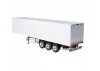 Carson Semi Trailer - 3 Axles - White