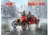 Model T 1914 Fire Truck with 2 Crew Figures