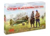 I-16 Type 24 with 3 Soviet Pilot Figures (1939-1942)