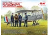 DH. 82A Tiger Moth Aircraft with WWII RAF Cadets (4 Figures)