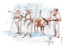 Finnish Riflemen (Winter 1940) (4 figures - 3 rifleman - 1 reindeer)