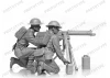 WWII British Vickers MG Crew (Vickers MG & 2 figures)