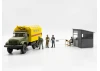 Chernobyl #1 Radiation Monitoring Station (ZiL Truck - Barrier Checkpoint & 5 Figures)