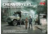 Chernobyl #1 Radiation Monitoring Station (ZiL Truck - Barrier Checkpoint & 5 Figures)