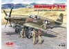 Mustang P-51B with USAAF Pilots and Ground Personnel