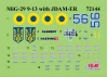 MiG-29 of Ukrainian Air Forces with JDAM-ER Bombs