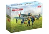 WWII RAF Airfield Diorama Set with 7 Figures & 2 Spitfires
