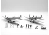 WWII RAF Airfield Diorama Set with 7 Figures & 2 Spitfires