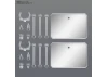 Action Base 6 Clear with Mirror Stickers (Set of 2)