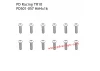 B head hex screw HM4*16 12pcs