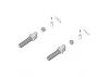 Slider Shaft Male Assembly 2PCS