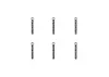 B head hex screw HM4*45 6pcs