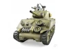 Henglong 1:16 U.S. Medium Tank M4A3 Sherman with Infrared Battle System (2.4GHz  Shooter  Smoke  Sound  Metal Gearbox )