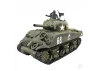 Henglong 1:16 U.S. Medium Tank M4A3 Sherman with Infrared Battle System (2.4GHz  Shooter  Smoke  Sound  Metal Gearbox )