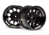 HPI Bullet Pepper-Pot Wheels Black Chrome (2)