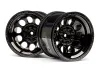 HPI Bullet Pepper-Pot Wheels Black Chrome (2)