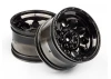 HPI Bullet Pepper-Pot Wheels Black Chrome (2)