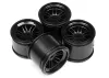 HPI FT01 Wheel Set (Black/Front 2Pcs/Rear 2Pcs)