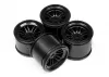 HPI FT01 Wheel Set (Black/Front 2Pcs/Rear 2Pcs)