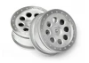 HPI ST-8 Matte Chrome Wheels - 0mm Offset - 1 Pair